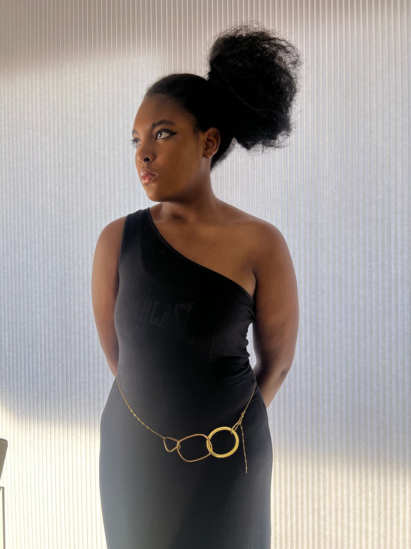 18k Large Ellipse Clasp