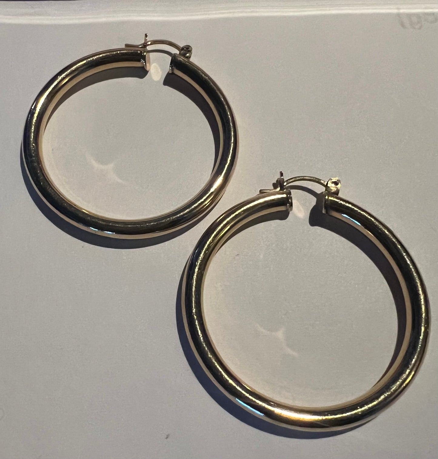 14k Gold Hoops