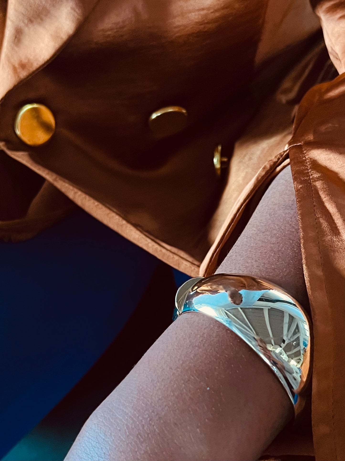 14k Domed Sleek Bangle