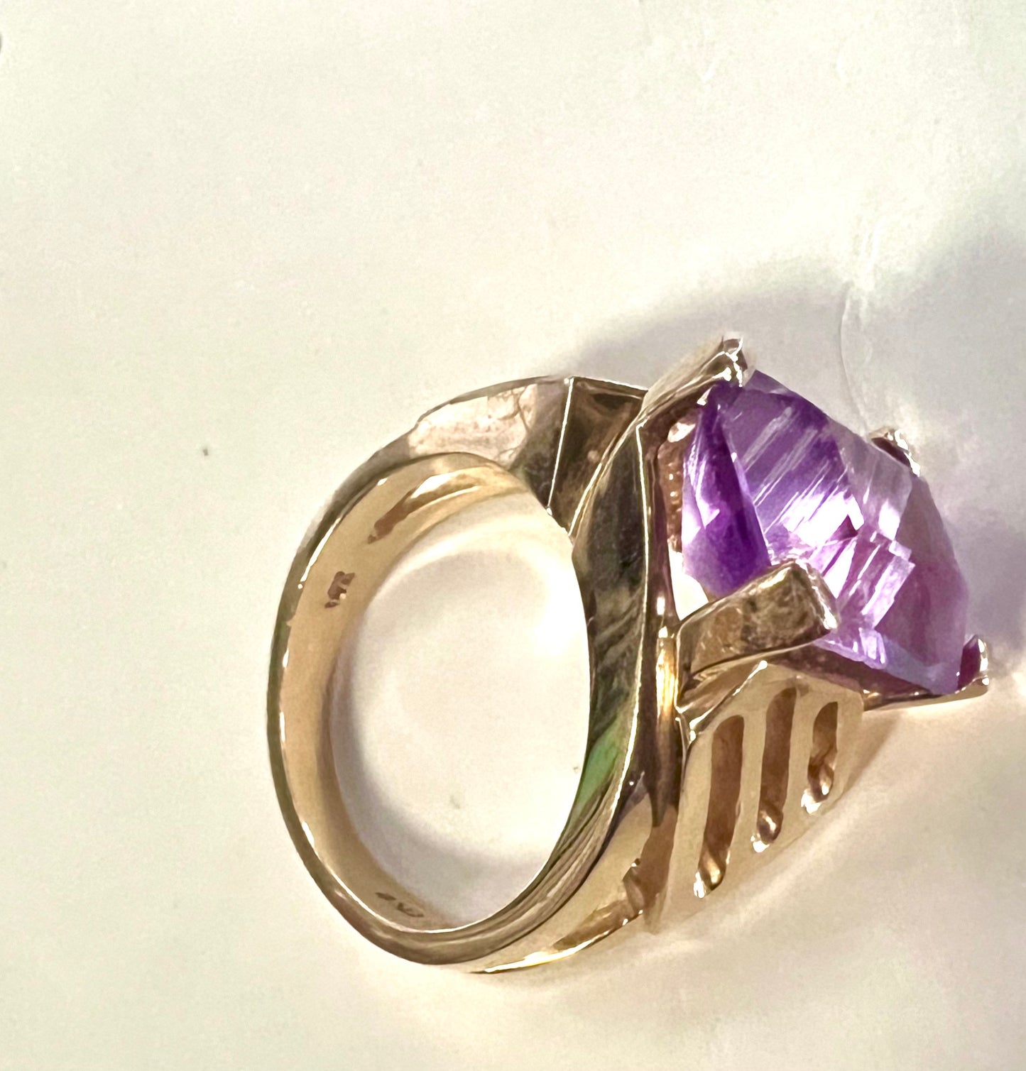 Amethyst "Lines" Ring