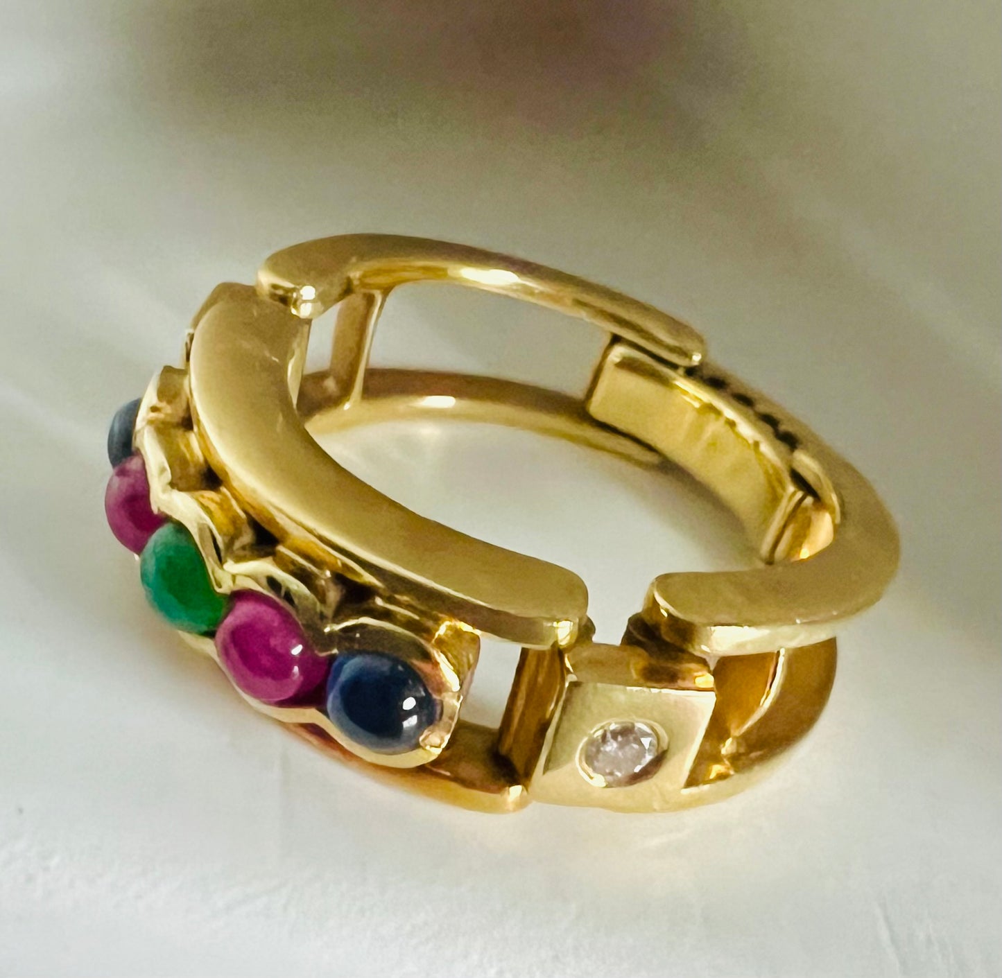 18k “Levian” Ring with Cabochons